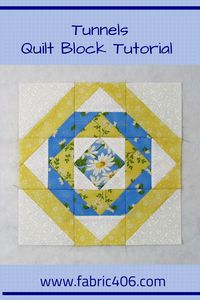 Today let's look at the Tunnels quilt block and several layout options. It is an interesting block because when you create a quilt with this block, a secondary diamond pattern shows up there the blocks join together. Let's get sewing!