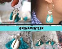 Découvrez mon maquillage estival et coloré ! Je vous montre également des boucles d'oreilles estivales réalisées par Aunatur-elle Créations. #lookboheme #boheme #jupeboheme #robeboheme #sacrond #sacpanier #pompons #coquillages #bouclesdoreilles #bijouxcoquillages