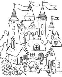 My Little House: coloring