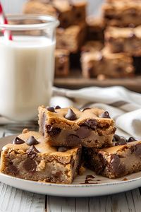 These Easy Chocolate Chip Blondies Are Incredibly Buttery, Wonderfully Caramel-Y, and Oh so Ooey-Gooey! Seriously, I Can’t Get Enough.