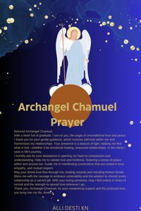 Call upon Archangel Chamuel for love and inner peace unconditional love, peace and healing in your life. Whether you are seeking clarity, strengthening relationships or reconnecting with self-love, this prayer serves as a gentle guide to open your heart and nurture harmony. Save and share this pin to spread love and compassion on your spiritual journey. #archangelchamuel #prayerforlove #innerpeace #unconditionallove #hearthealing #divineconnection