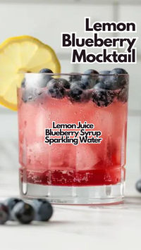 Summers call for a refreshingly tart Lemon Blueberry Mocktail, a favorite among guests for its flavors. Combining sparkling water with a homemade blueberry syrup and fresh lemon juice creates a drink that’s both invigorating and soothing. #lemonblueberrymocktail