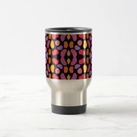 Modern Abstract Colorful Pattern Travel Mug | Zazzle