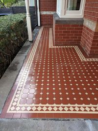 Exclusive Look of Oxley Pattern and Norwood Border - Victorian Mosaic Tiling