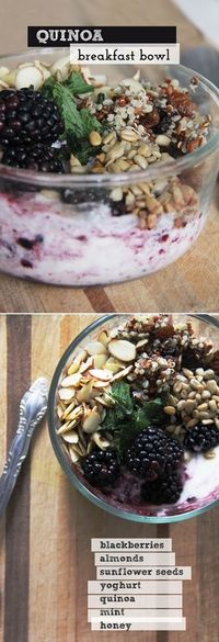 #Quinoa #breakfast bowl, the healthy way