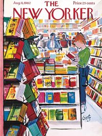 PRICES MAY VARY. The Bookstore - New Yorker Cover by Artist Arthur Getz, originally published on August 11st, 1962 1000 Piece Jigsaw Puzzle Finished Puzzle Size: 26.625''x19.25'' Made in the USA or Germany Recommended Age: 13+ Years A young girl explores the multitude of titles in the brightly colored stacks of books, just waiting to be read. Mystery? Romance? History? How to choose just one! The Bookstore - New Yorker Cover by Artist Arthur Getz, originally published on August 11st, 19621000 Pi