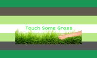 a gender related to touching grass as a resul of being told to by other chronically online people