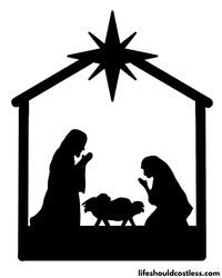 DIY Nativity Silhouette Yard Decor - Life Should Cost Less