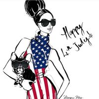 Happy 4th of July! 🇺🇸 @meganhess_official #FashionIllustrations| Be Inspirational ❥|Mz. Manerz: Being well dressed is a beautiful form of confidence, happiness & politeness