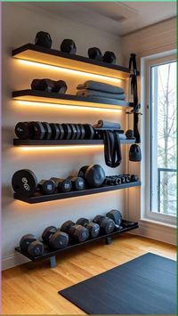 Create a dedicated workout space in your apartment with this compact and efficient design. Discover how to maximize your space, incorporate essential equipment, and create a motivating environment.  #apartment workout room #compact gym design #efficient home gym #small apartment gym ideas #space-saving gym layout