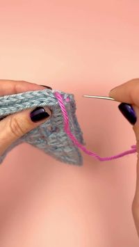 Ladder stitch is a great and virtually invisible way to join granny squares together. Pro Tip: use a bent needle when working this stitch