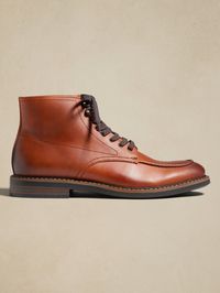 Leather Moc-Toe Boot | Banana Republic Factory