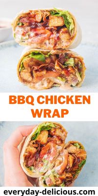 BBQ Chicken Wrap - Everyday Delicious