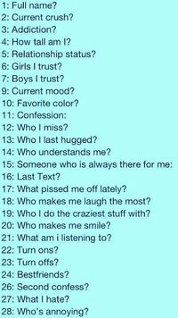 Ask away and also 29: different question