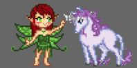 Fairy Pixel Art Pattern