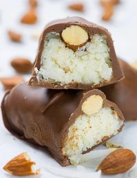 Chocolate Coconut Candy Bars | Homemade Almond Joy Bars