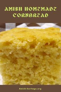 Easy Moist Amish Cornbread Recipe - Amish Heritage