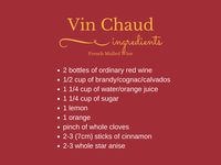 Vin Chaud recipe