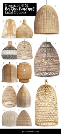 15+ Stylish Oversized and Extra Large Rattan Pendant Light Options - Pursuit Decor