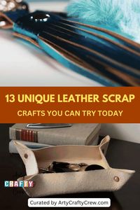 Transform ordinary leather scraps into extraordinary creations with these easy DIY projects. Whether you're a crafting novice or an expert, these tutorials offer a chance to explore new possibilities. We have included a short description, material list and direct link to the project. Projects curated by ArtyCraftyCrew.