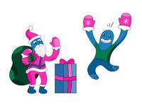 Christmas Magic: Icons, Illustrations, and Animations on Winter Holidays