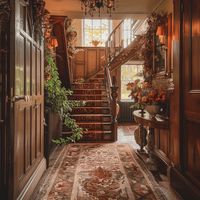 Dream of a entryway that captures the essence of English hospitality. Learn how to create a welcoming space that makes guests feel instantly at home. Head to our blog for tips on adding thoughtful touches to your countryside hallway.