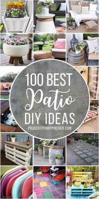 Brighten up your boring patio with these DIY patio ideas. From patio furniture to patio flooring ideas, there's a project for every inch of your patio.