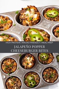 High Protein Jalapeño Popper Cheeseburger Bites – Everyday Dishes