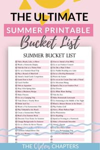 This awesome summer bucket list printable is perfect for kids, couples, best friends, teenagers, college students, families and more. Great to add to any planner, bullet journal, binder, or use digitally. Includes crazy ideas and fun events everyone should do. This summer check list has so many fun ideas, including romantic date nights, budget friendly road trips, beaches, pool parties, and more. Pin now and check out this great summer bucket list today. #summer #bucketlist #printable