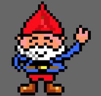 Gnomes Pixel Art Pattern