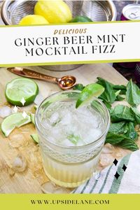 Delicious Ginger Beer Mint Mocktail Fizz