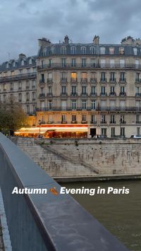 An autumn evening in Paris on île st louis. The blue hour was just ending. For more Paria videos and tips on what to do in the fall, follow me at Everyday Parisian 