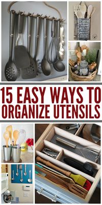 15 Easy and Pretty Ways to Organize Utensils