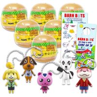 PRICES MAY VARY. Nintendo Animal Crossing Blind Bags Party Favors Set - Bundle with 6 Animal Crossing Keychain Mystery Figures Plus Stickers, More | Animal Crossing Bag Clips for Kids, Adults This Animal Crossing party supplies set includes 6 Animal Crossing blind bags, each including 1 figural keychain of favorite Animal Crossing characters. With 5 different Animal Crossing figurines to receive, your little one will love the mystery of opening these blind bags to see which Animal Crossing characters they received. Perfect for Animal Crossing party favors, Animal Crossing party supplies, or Animal Crossing goodie bags, these Animal Crossing keychain blind bags are sure to please any Animal Crossing fan! Officially licensed Animal Crossing backpack clips for kids and toddlers. Set also incl