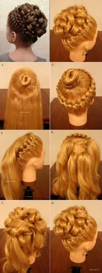 Elegant Braiding Hairstyle With Curls – DIY