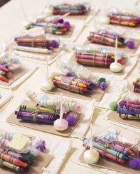 Are kids invited to your wedding?  If so, give them party favors to keep them entertained.