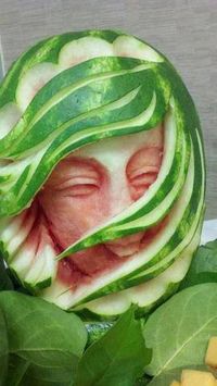 Carved Watermelon.