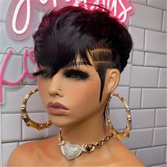 Mohawk Haircut For Women, Curly Pixie Haircut, Angle Bob, Celebrity Pixie Cut, Diy Hair Wig, Short Hair Images, Pixie Wig, Short Hair Pixie Cuts, Quick Weave Hairstyles