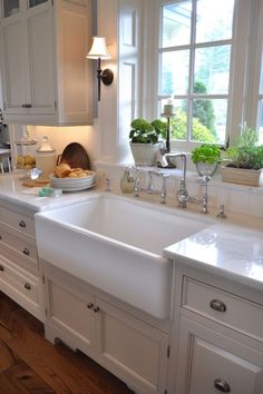 Farmhouse Kitchen Designs, Small Lake Houses, Farmhouse Kitchen Decor Ideas, Farmhouse Kitchens, Kitchen Decor Ideas, New House - Kitchen, Kitchen Upgrades, Where To Shop