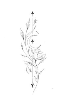 a black and white drawing of flowers on a white background with the word love written in it