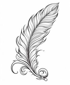 Feather Clipart in Imressive Style Artwork: 4K Vector & SVG Feather Svg, Feather Clip Art, Feather Stencil, Animal Stencil Art, Feather Vector, Feather Artwork, Feather Drawing, Pattern Sketch, Drawing Stencils