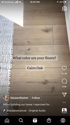 the flooring app is showing what colors are in this room and how to use it