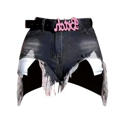 Introducing the 2023 Spring-Summer Collection's most stylish urban damaged denim mini skirt ââ‚?perfect for making a statement! Crafted from tall-quality denim. this medium-waist piece brings together grunge elegance and contemporary vogue with its iconic distressed pattern. zipper & button closure. and sleek slim fit. Show off your rock-n-roll attitude and rock it with combat boots or heels. graphic tees. or delicate blouses; it's versatile. chic. and undeniably enchanting.Key Highlights: Grung Summer Punk Style Short Mini Skirt, Trendy Mini Bottoms For Alternative Fashion, Trendy High Waist Mini Skirt For Alternative Fashion, Punk Style Streetwear Bottoms For Summer, Y2k Style Jean Shorts For Summer Streetwear, Punk Style Summer Streetwear Bottoms, Grunge High Waist Denim Mini Skirt, Summer Punk Streetwear Bottoms, Edgy Short Mini Skirt For Summer