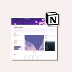 an image of a web page with the n logo above it and another graphic design