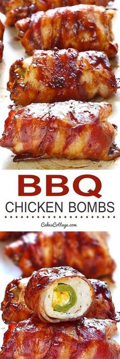 Get your tastebuds ready for a Bacon BBQ Chicken Bombs, it has chicken, cheese, bbq sauce, bacon and jalapeno...and yes, it's as good as you are dreaming it is! Bacon Bbq Chicken, Relish Recipes, Bbq Bacon, Keto Pancakes, Camping Meals, Bbq Chicken, Bbq Recipes, Bbq Sauce, Grilling Recipes