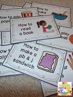 five different activities to teach children how to read and write