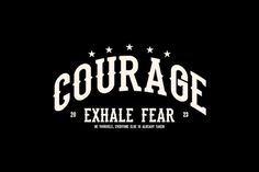 the logo for courage, an exhale fear band that has been nominated as one of america's best rock bands