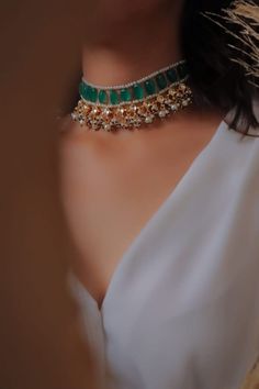 Jadau Kundan Handmade Hand Painted Meenakari Kundan Choker Emerald Semiprecious Stone Kundan Choker Necklace Jaipur Kundan, Indian Jewelry Fine Ahmdabadi Kundan Handmade Hand Painted Meenakari Kundan Choker Emerald Semiprecious Stone/ Kundan/ Pearl/ Choker/ Necklace Easy to wear, Light in weight & gives you a classy Look. It can be wear in festival occasion with matching salwar or saree. The fish hook is also attached at the top of earring for smooth wear and removal of earrings. Luxury Festive Choker With Stone Work, Luxury Meenakari Choker Jewelry, Wedding Cutdana Choker Necklace, Cutdana Choker Bridal Necklace For Celebration, Cutdana Bridal Choker Necklace For Celebration, Celebration Cutdana Choker Bridal Necklace, Celebration Cutdana Bridal Choker Necklace, Green Latkans Necklace For Wedding, Green Cutdana Choker Necklace