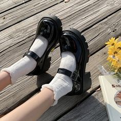 Cosplay Plus Size, Harajuku Shoes, White Platform Shoes, Hak Tinggi, Zapatos Mary Jane, Platform Shoes Heels, Dr Shoes, Platform High Heel Shoes, High Heel Platform