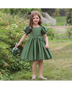 Get 10% off now! Buy green satin aline girls short formal dress with bubble sleeves at cheap price online. Free stable shipping and pro custom service since 2009. Elegant Fitted Green Princess Dress, Green Short Sleeve Princess Dress For Party, Green Fitted Princess Dress With Short Sleeves, Spring Green Princess Dress With Short Sleeves, Spring Green Fitted Princess Dress, Solid Color Short Sleeve Princess Dress For Party, Short Sleeve Princess Dress For Party, Princess Dress With Short Sleeves For Party, Elegant Green Princess Dress For Spring